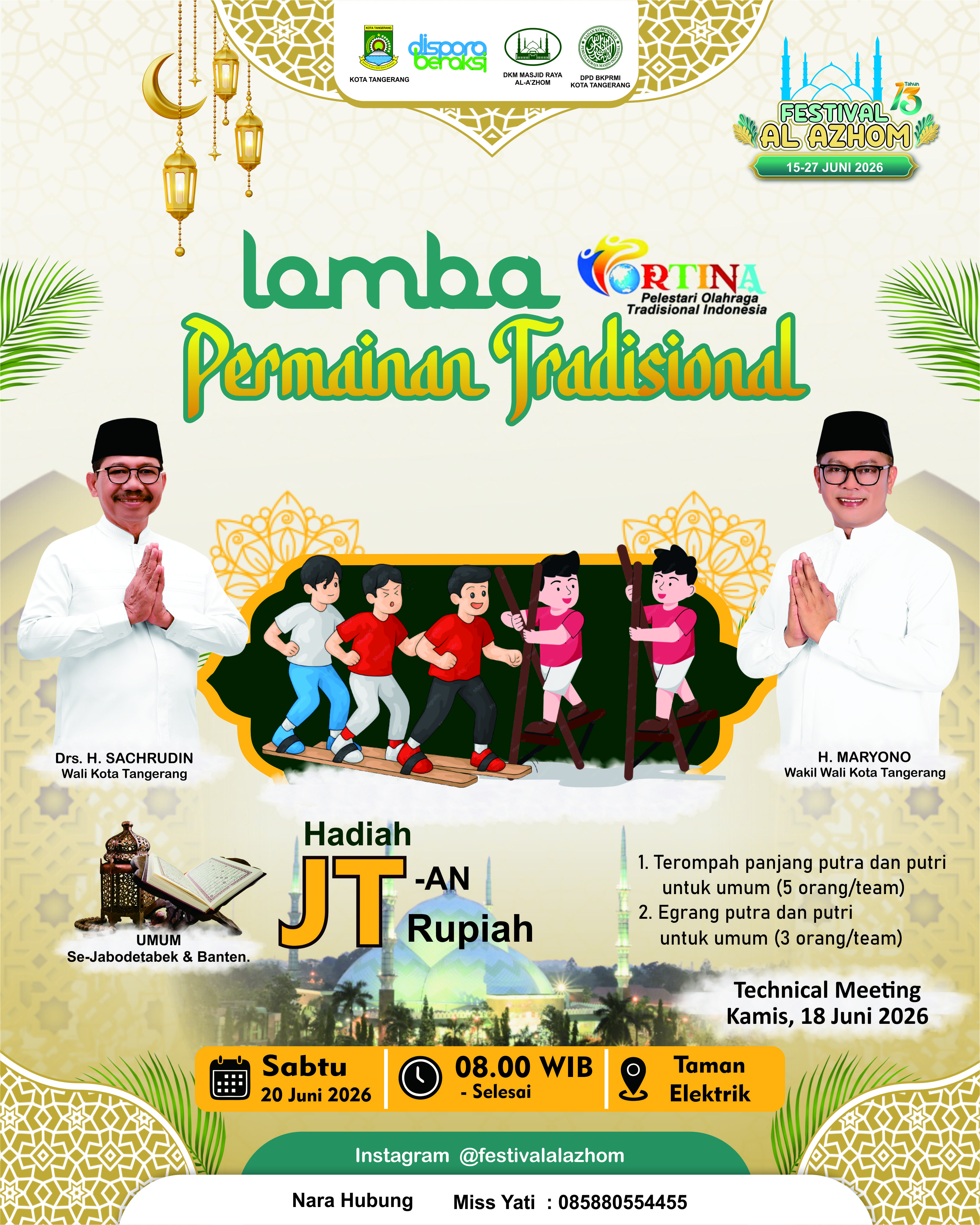 Al-Azhom Festival Lomba Permainan Tradisional